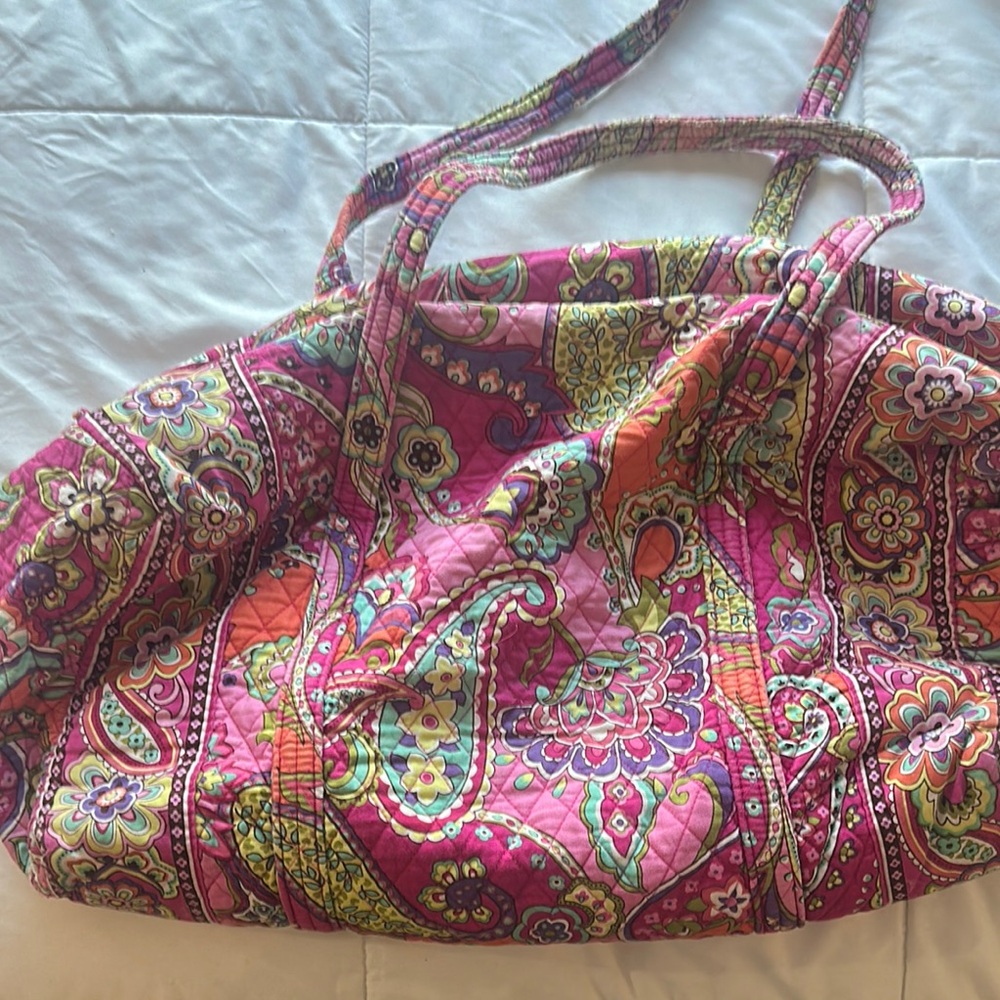 Vera Bradley Pink Swirls XL Duffle Bag